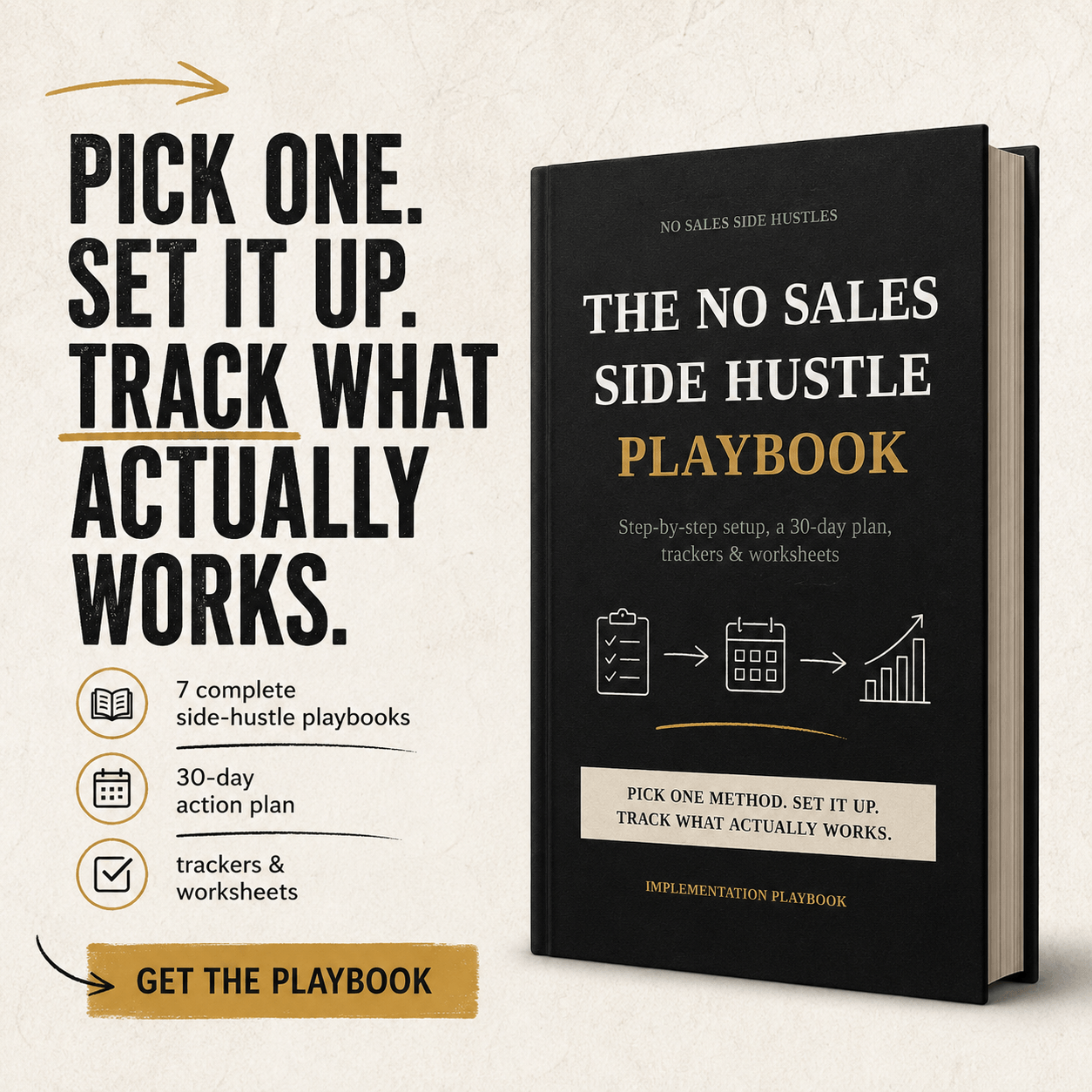 The No Sales Side Hustle Playbook product image