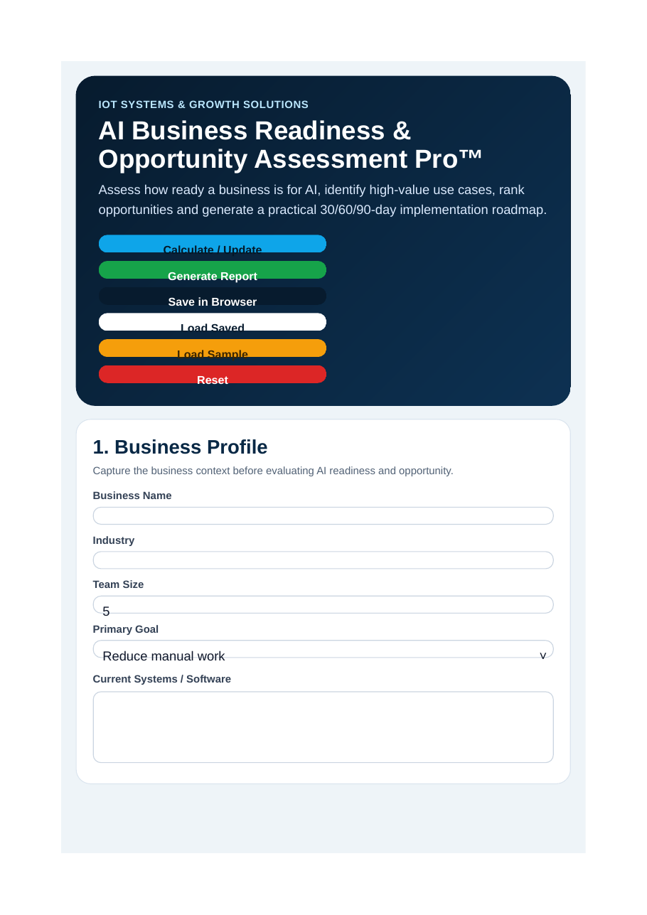 Small Business AI, Technology & Growth Toolkits product image